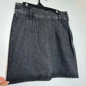 Zara Charcoal Gray Denim Skirt